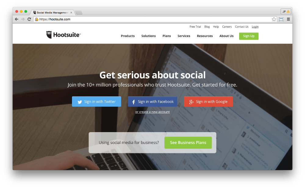 Social Media Management Dashboard - Hootsuite