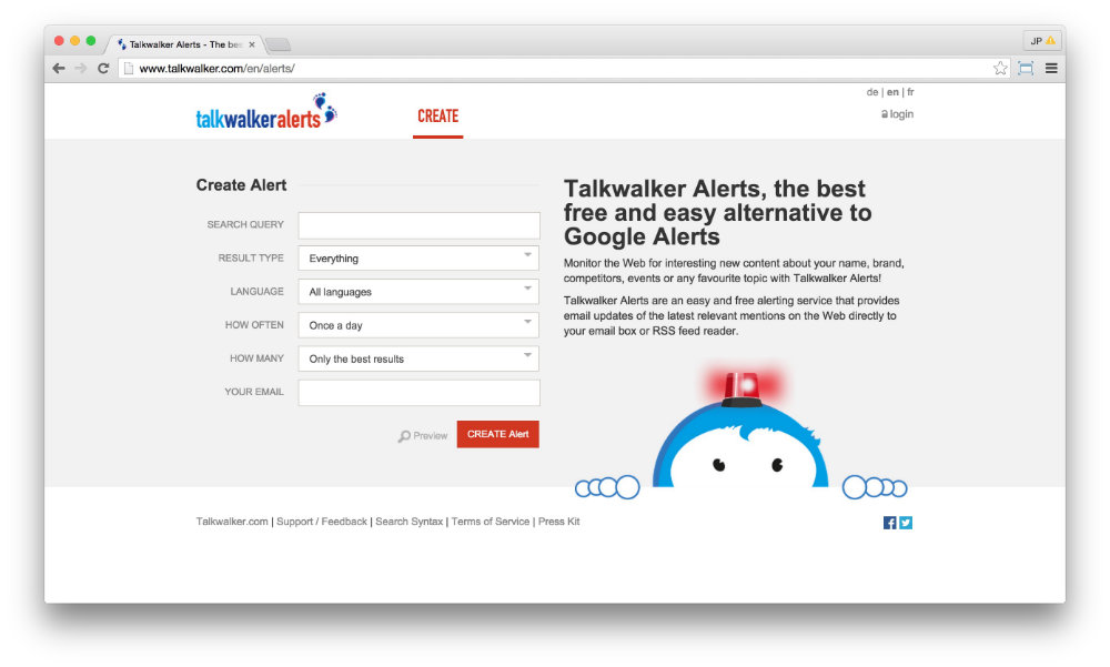 Talkwalker Alerts - The best free alternative to Google Alerts