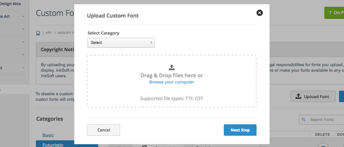 Custom fonts